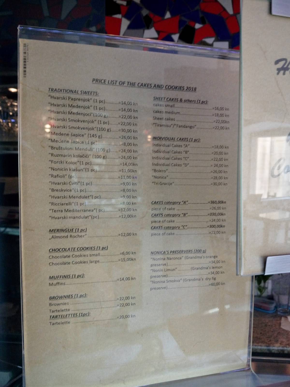 Menu di Nonica Caffe Bar 