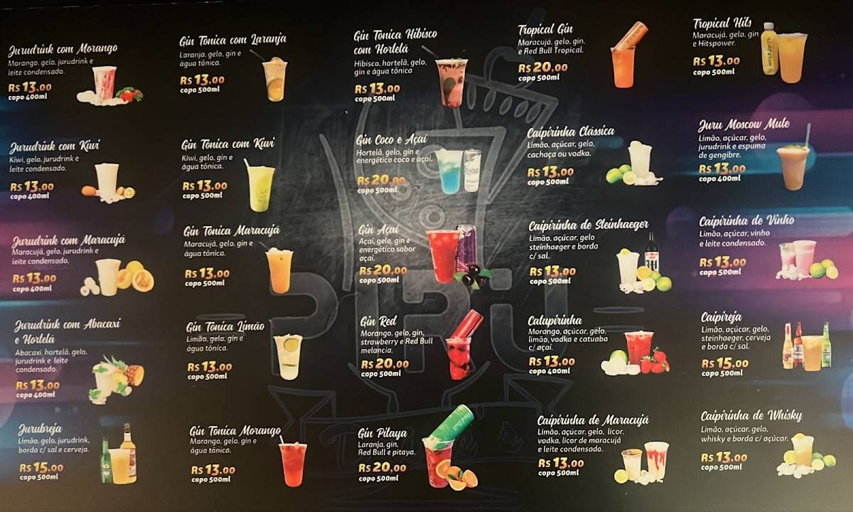 Piru Drink's Rolê cardápio
