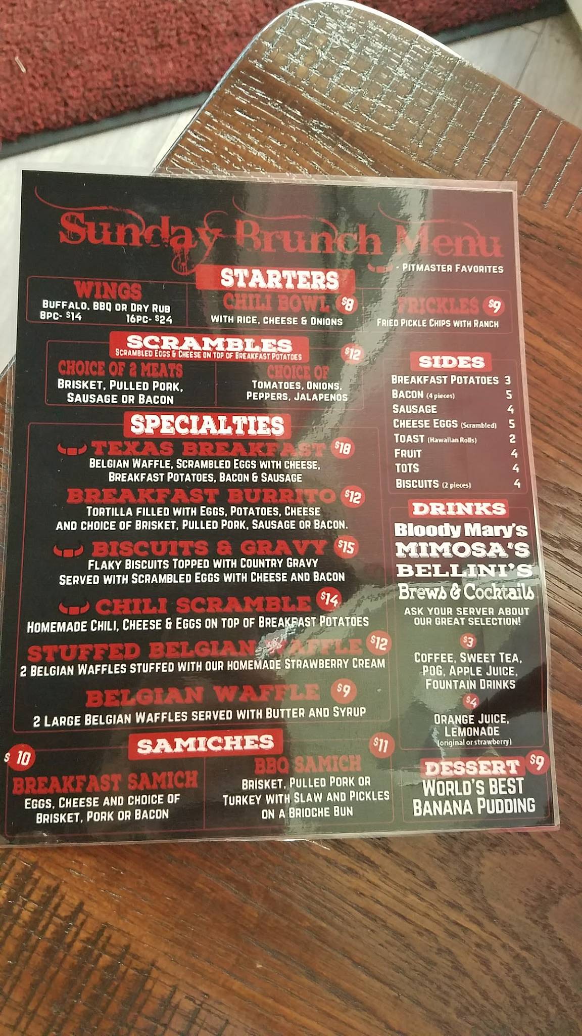 Menu at TEX 808 BBQ + Brews Hawaii Kai, Honolulu, 377 Keahole St Ste C1A