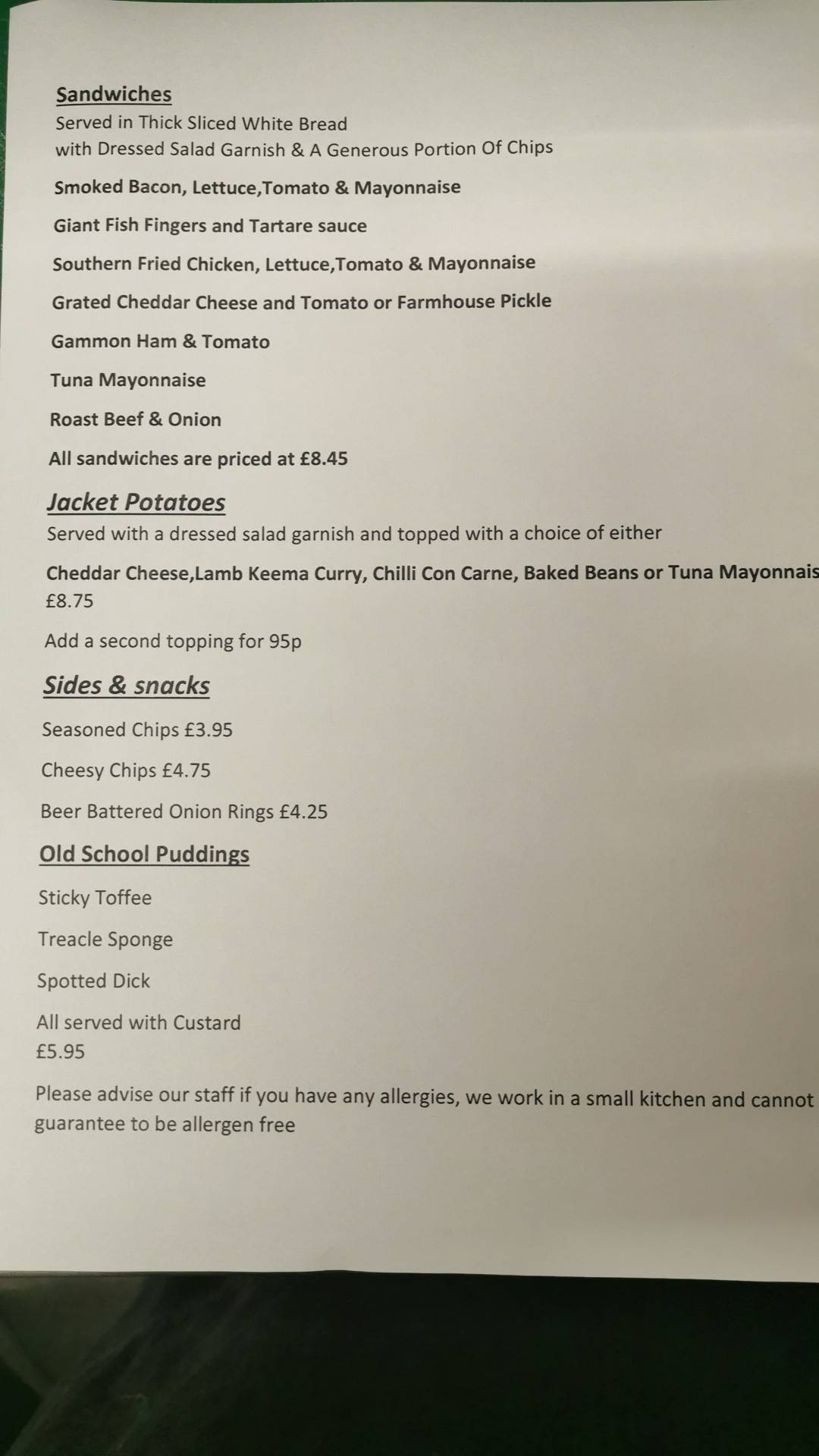 Menu At The Three Tuns Pub Bar York menu-at-the-three-tuns-pub-bar-york