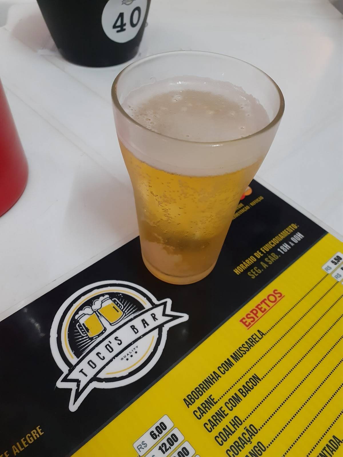 Toco's Bar cardápio