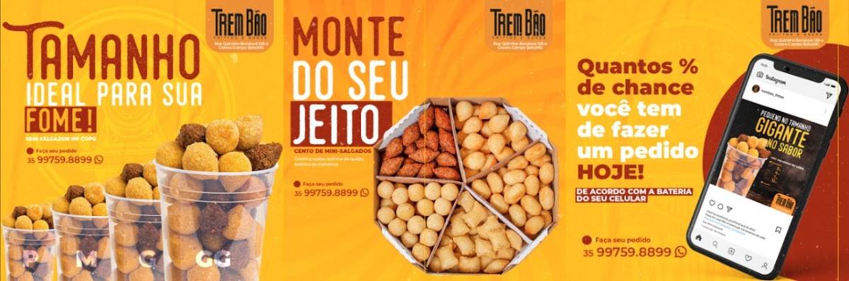 Trem Bão Frittos e Doces cardápio
