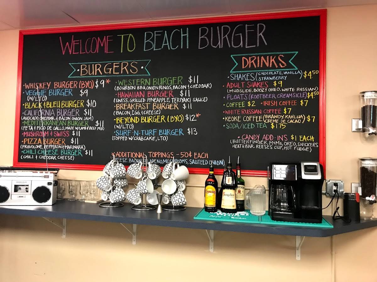 Menu at Cadillac Cove pub & bar, Satellite Beach, Florida A1A