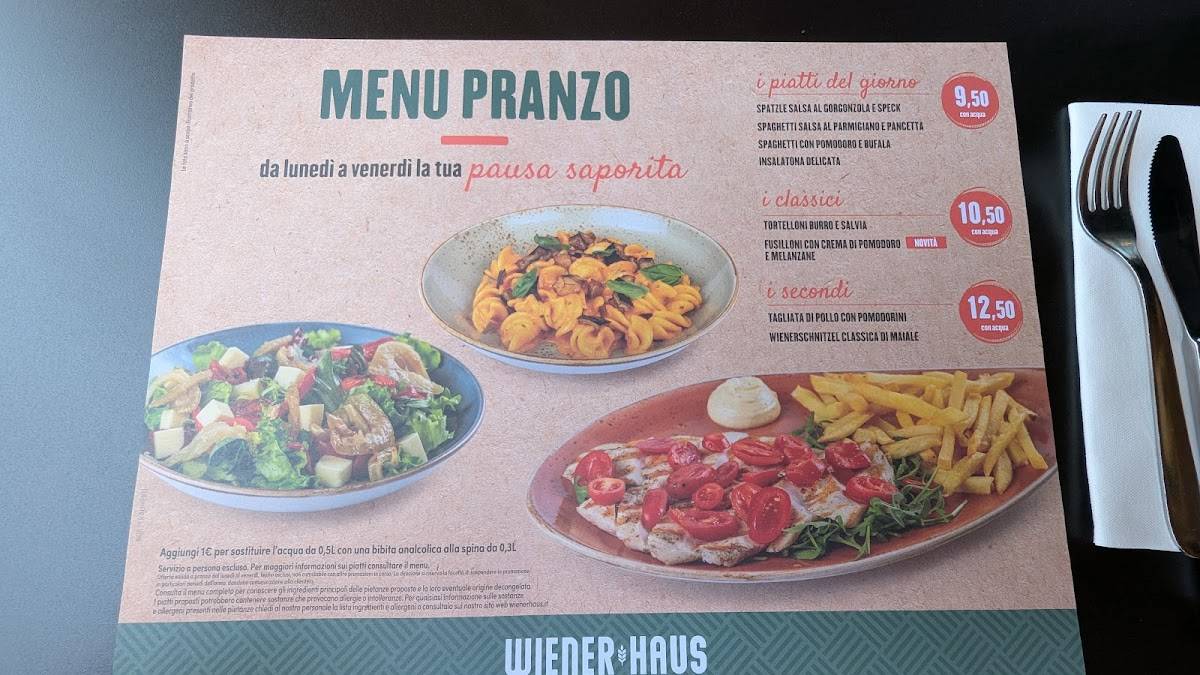 Menu di Wiener Haus Como 