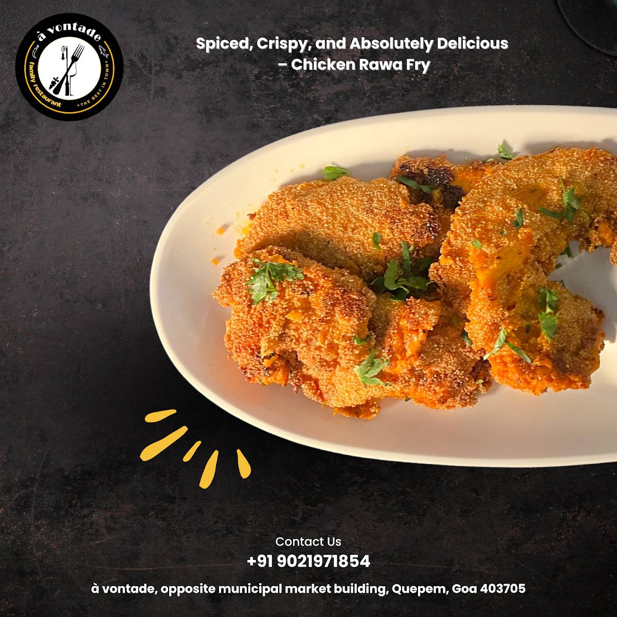 à vontade family restaurant menu