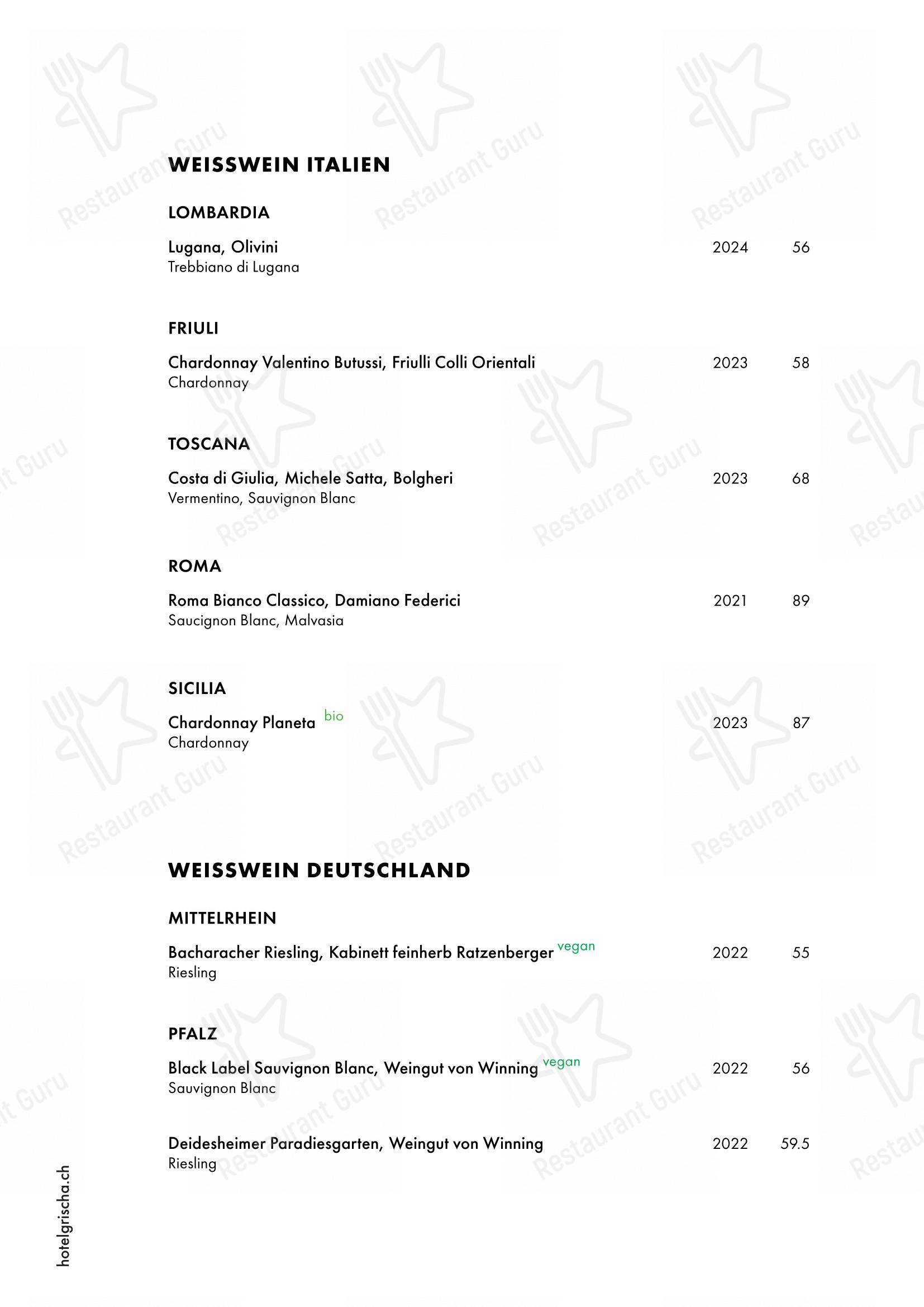 Menu bar per Pulsa Fonduestube in Davos