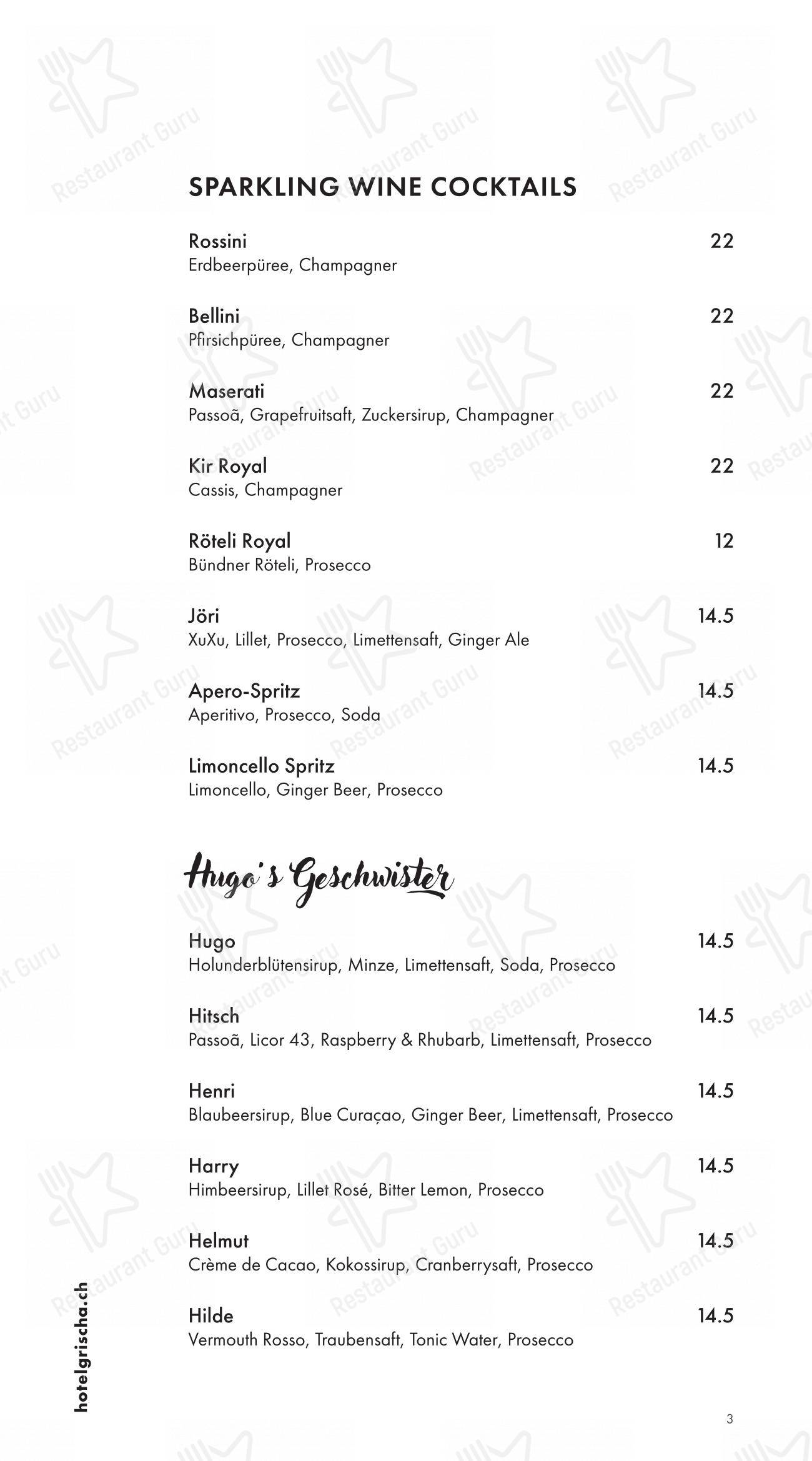 Menu per Pulsa Fonduestube pub & bar