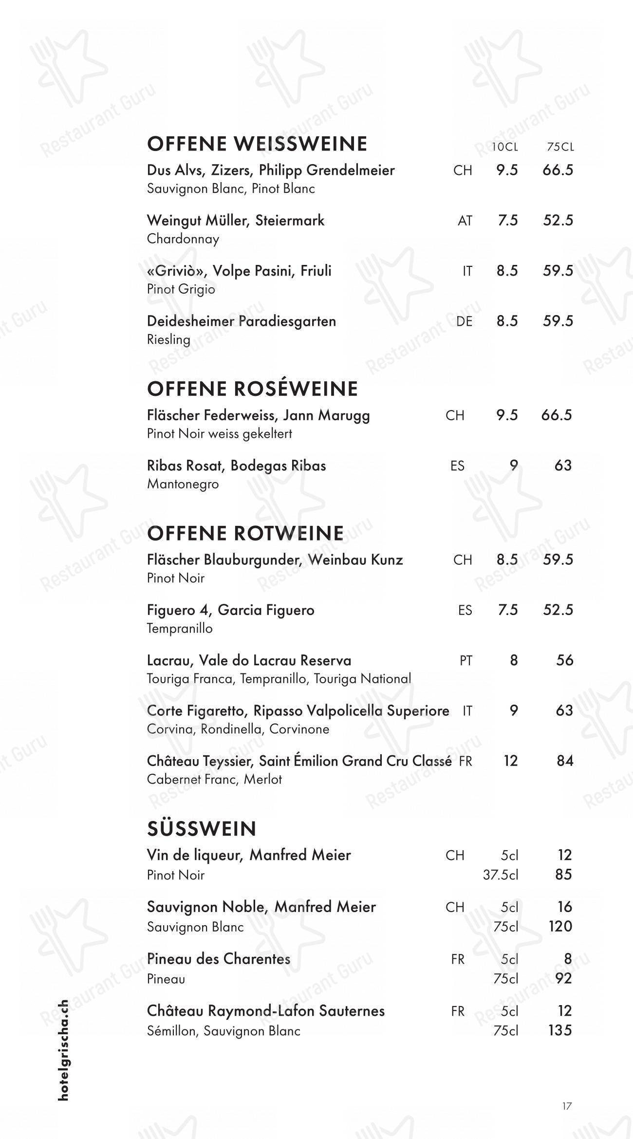Menu per Pulsa Fonduestube in Davos