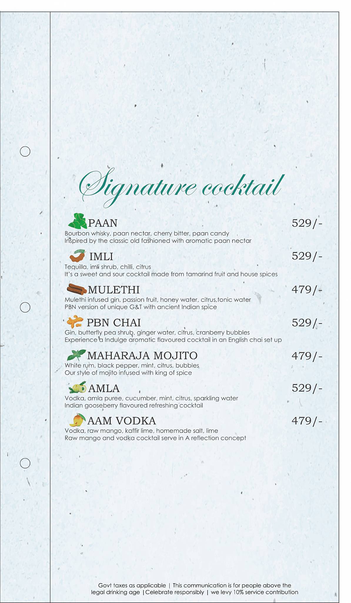 Punjabi By Nature menu
