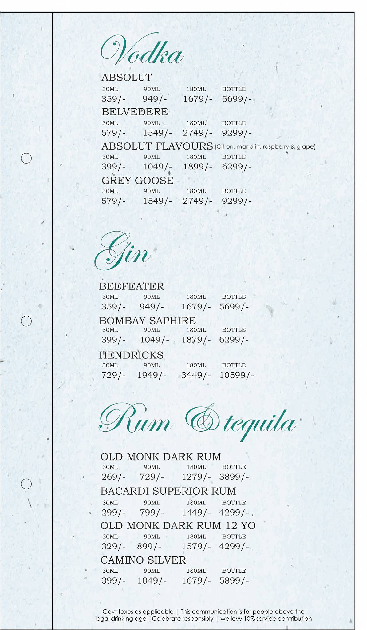 Punjabi By Nature menu