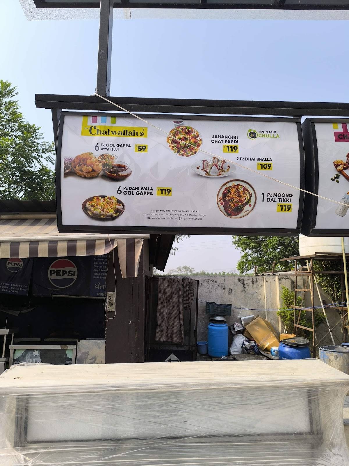 Punjabi Chulla menu