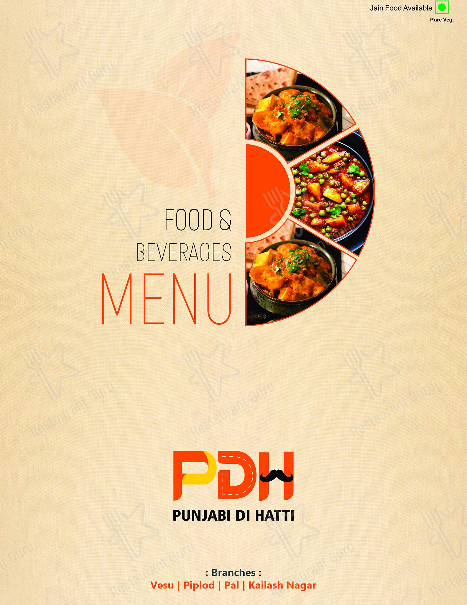 Punjabi Di Hatti menu