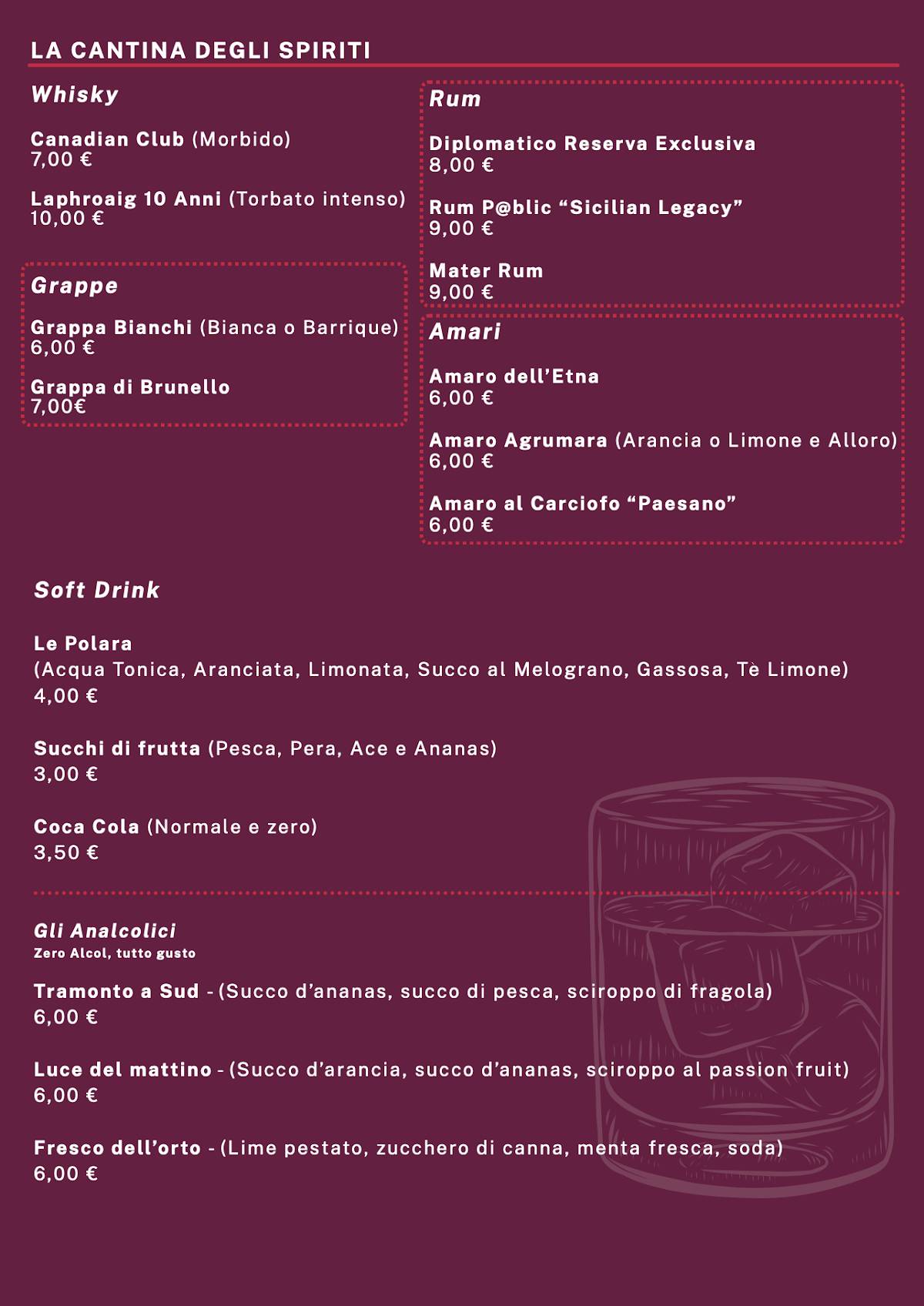 Menu di Qubbì 