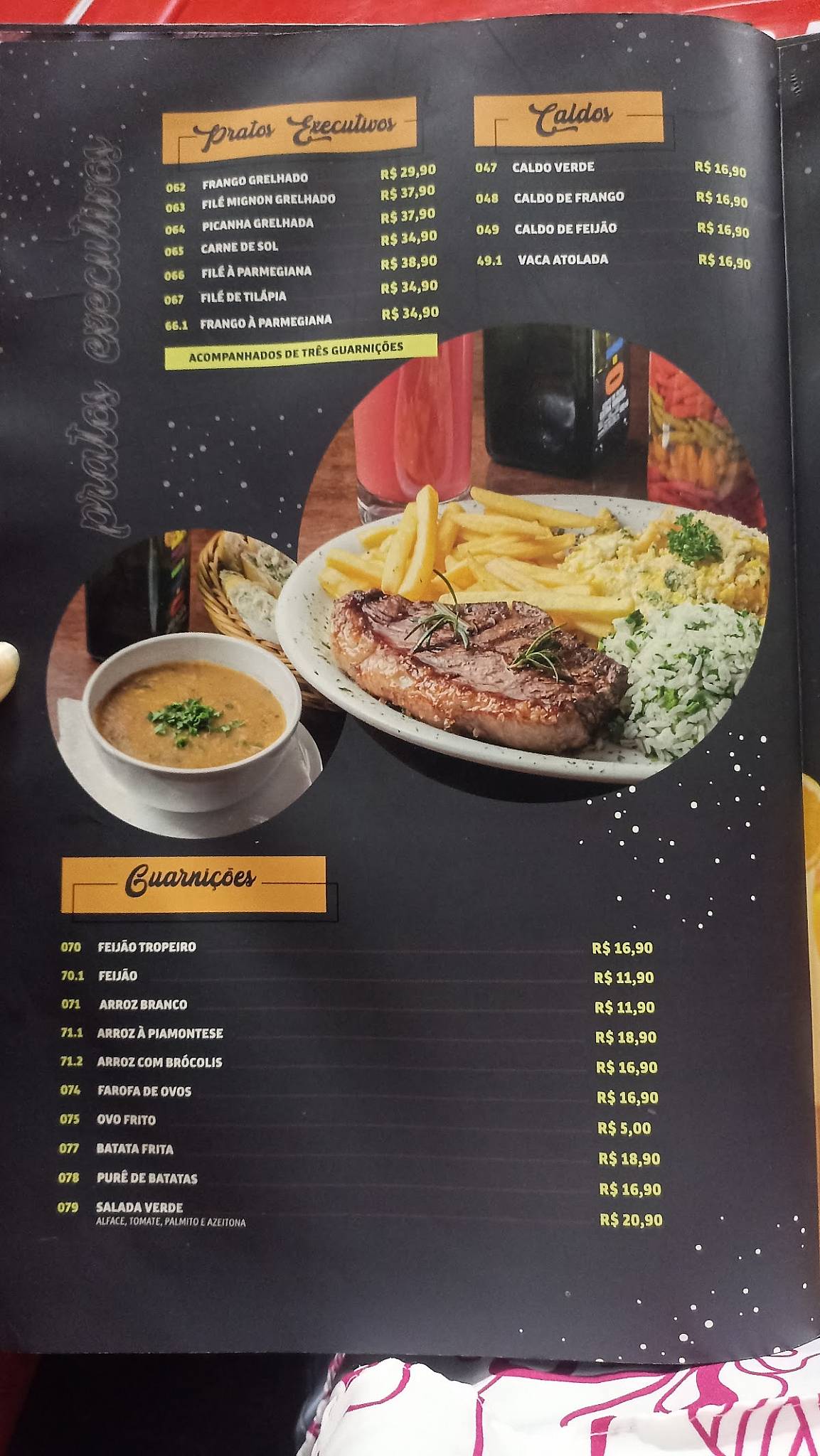 Quiosque do Seu Juca cardápio