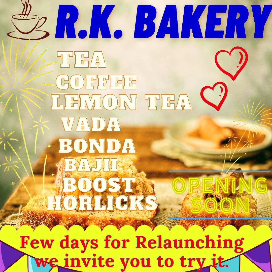 R.K BAKERY menu