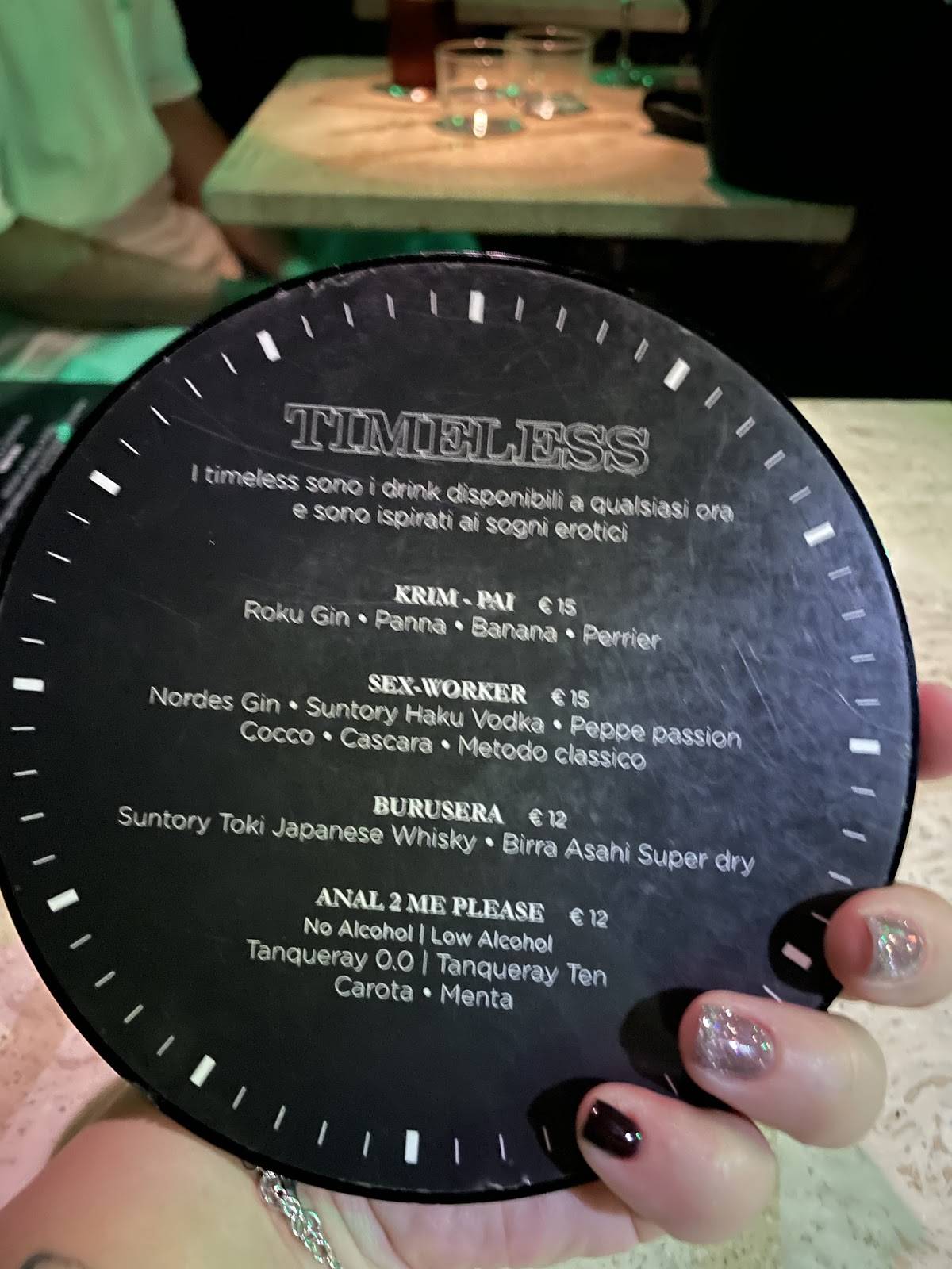 Menu di REM TRASTEVERE 