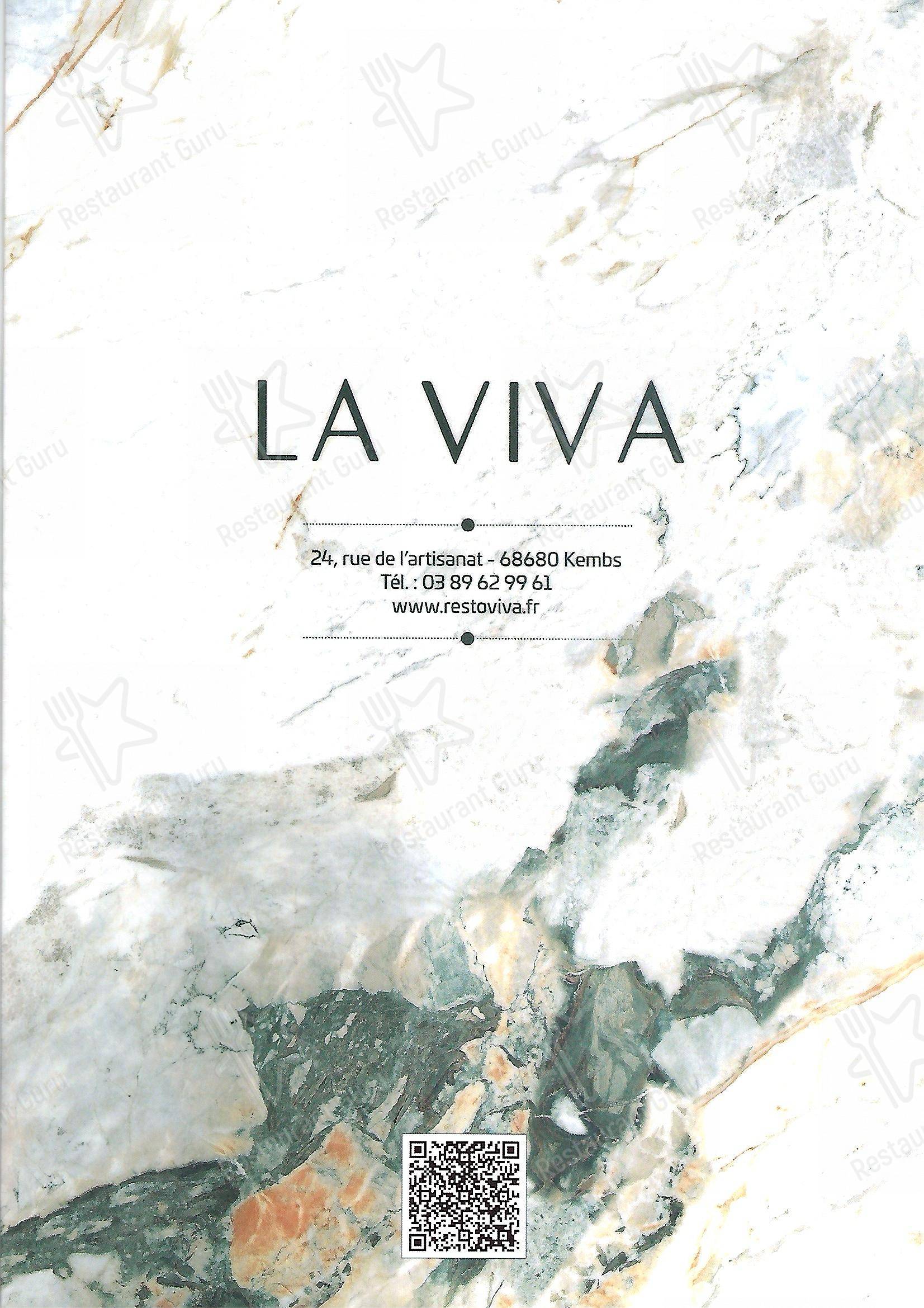 Menu bar pour RESTO VIVA dans Kembs