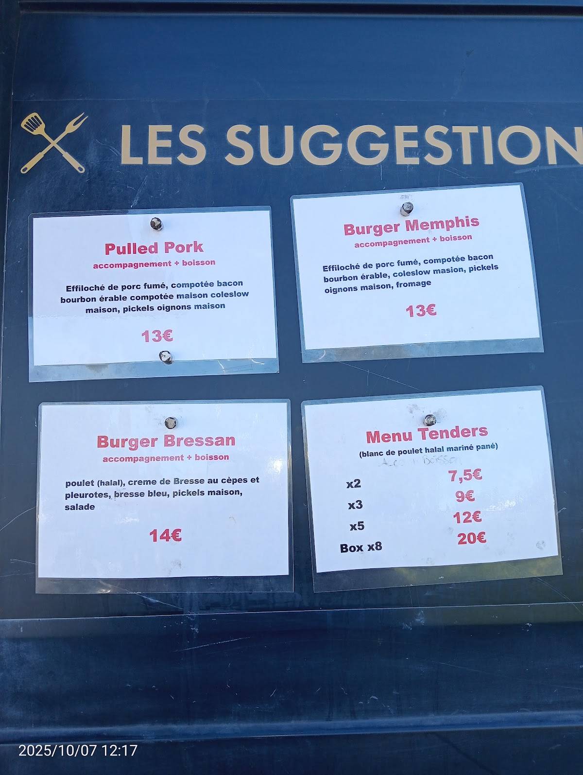 Menu de RHUMAN GRILL The French Smoker