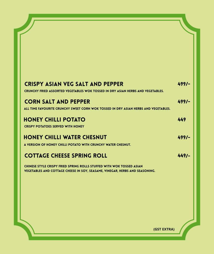 ROYALE ASIAN menu