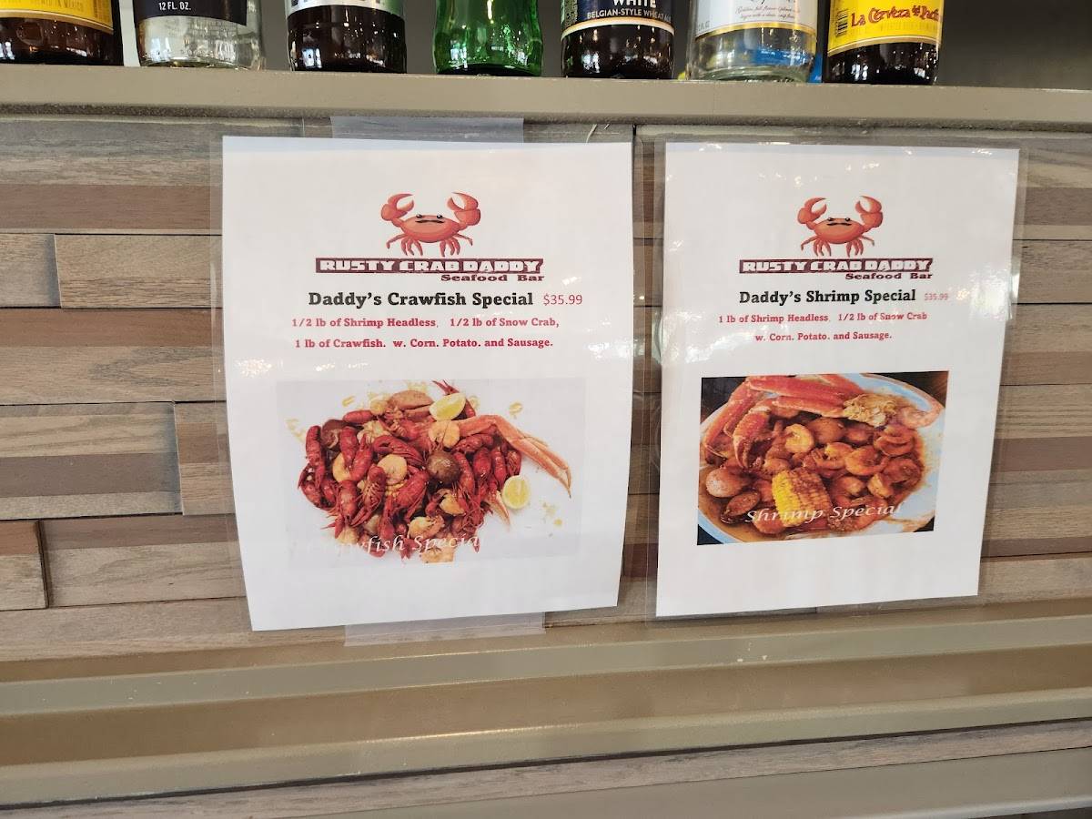 Menu at RUSTY CRAB DADDY restaurant, St.