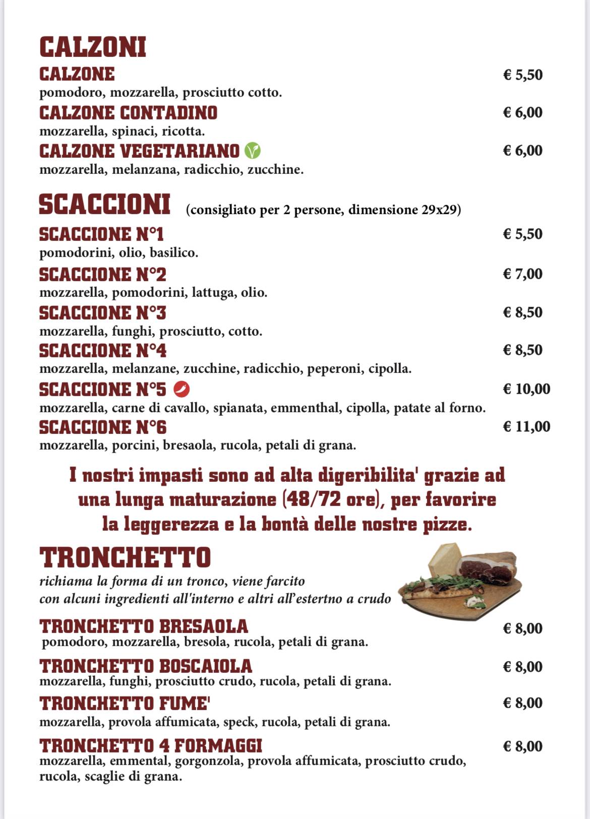 Menu di 80 Fame 
