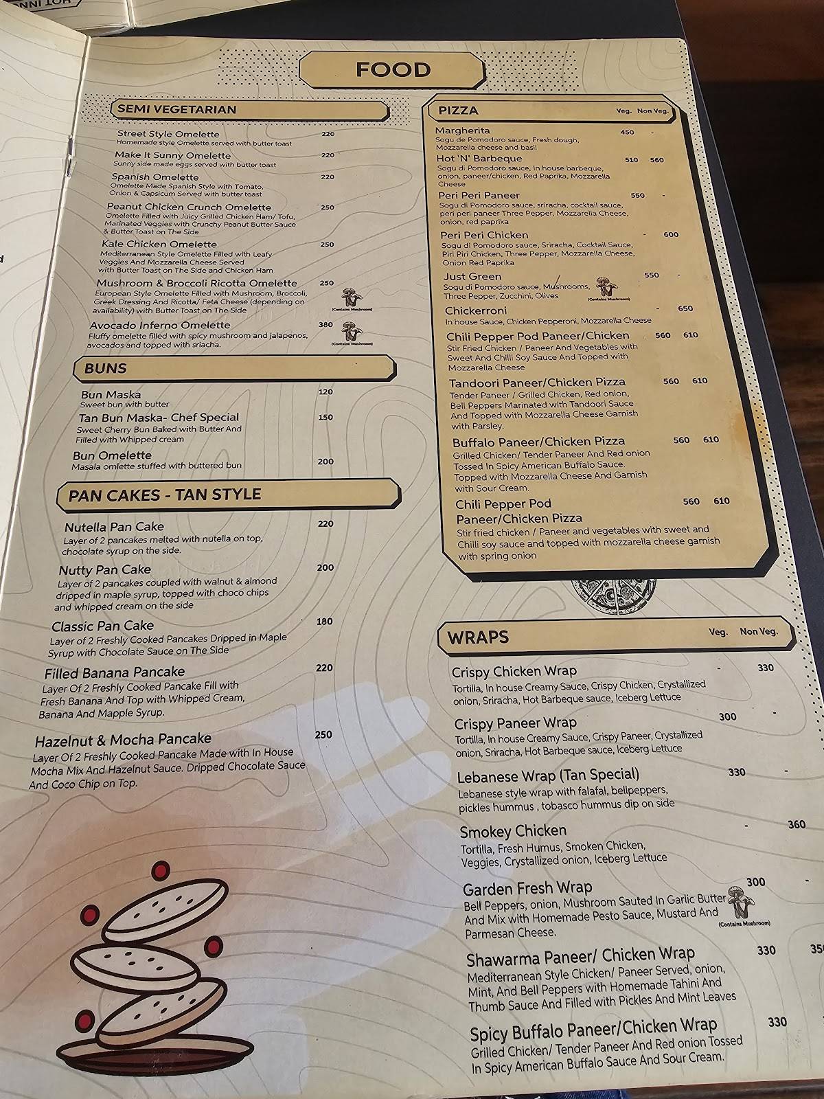 TAN COFFEE menu