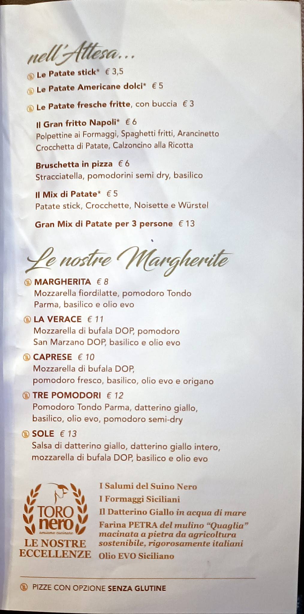 Menu di ToroNeroRais 