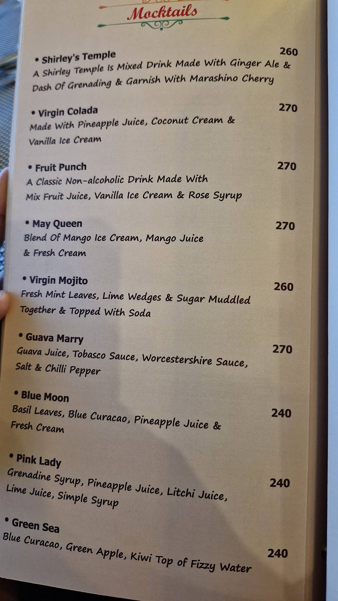 Rajeshahi Family Kitchen & Bar menu