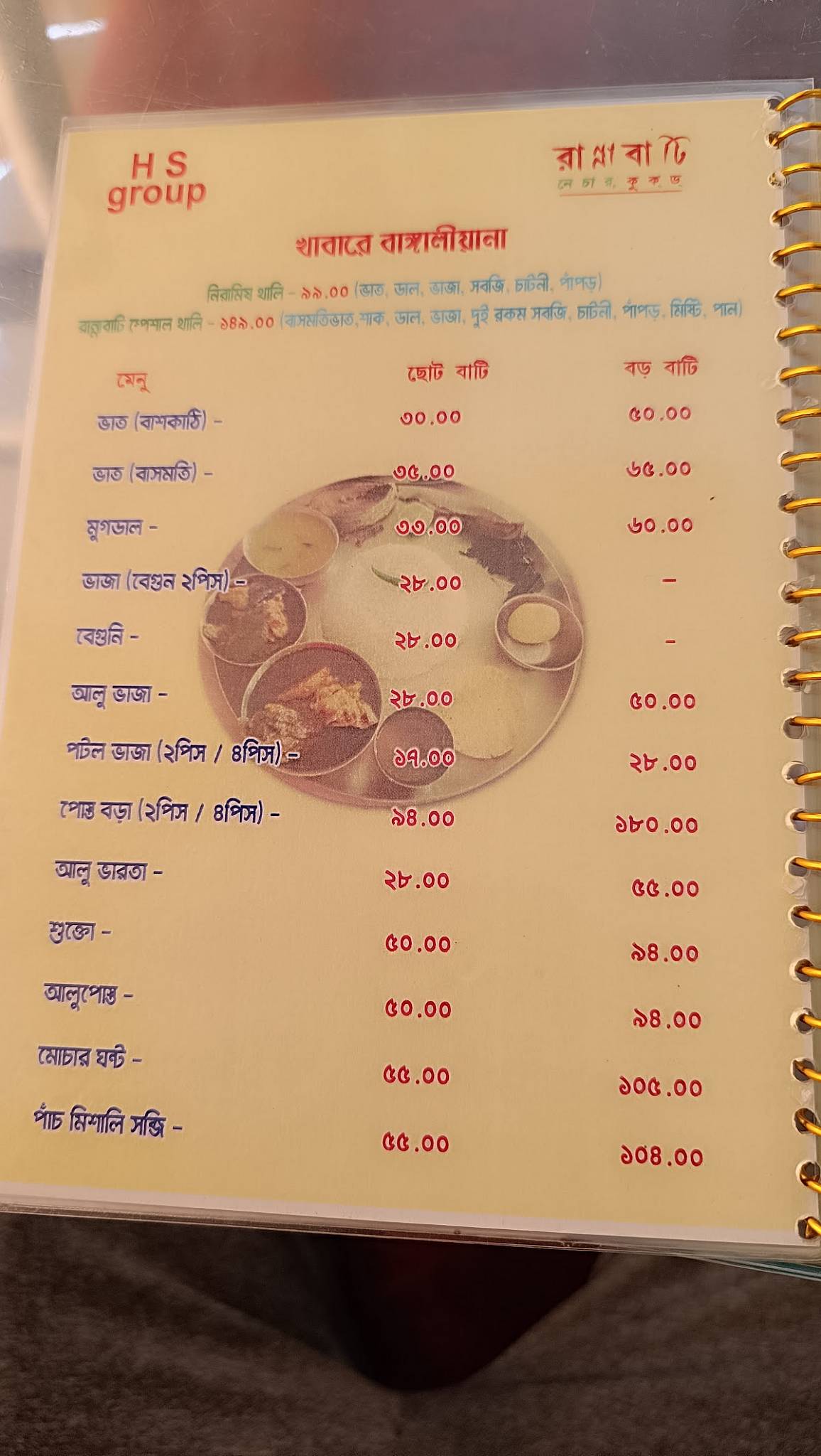 Rannabati menu