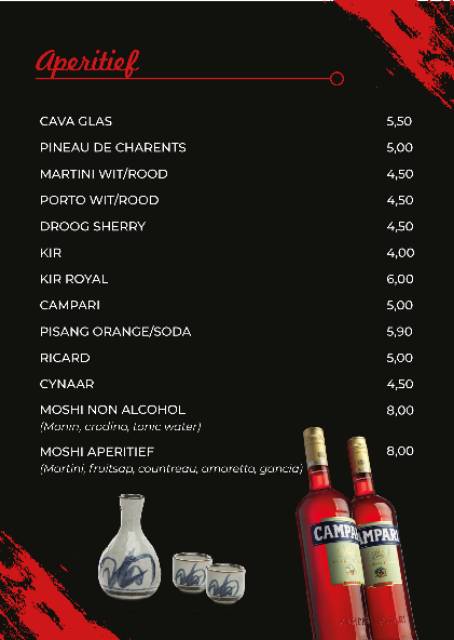 Menu de Moshi Sushi Wok & grill