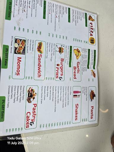 Ratan Pizza menu