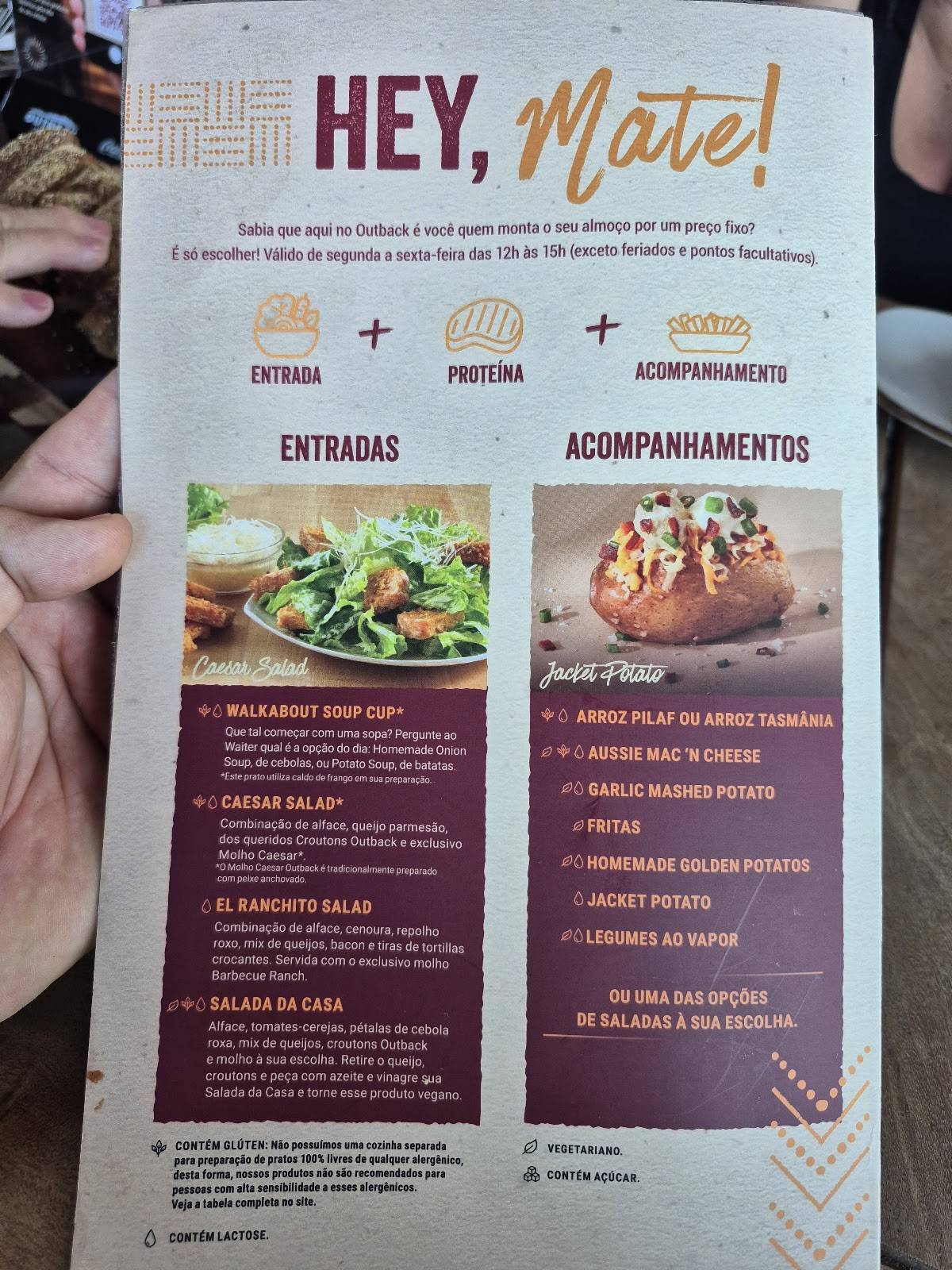 Outback Steakhouse RioMar Recife cardápio