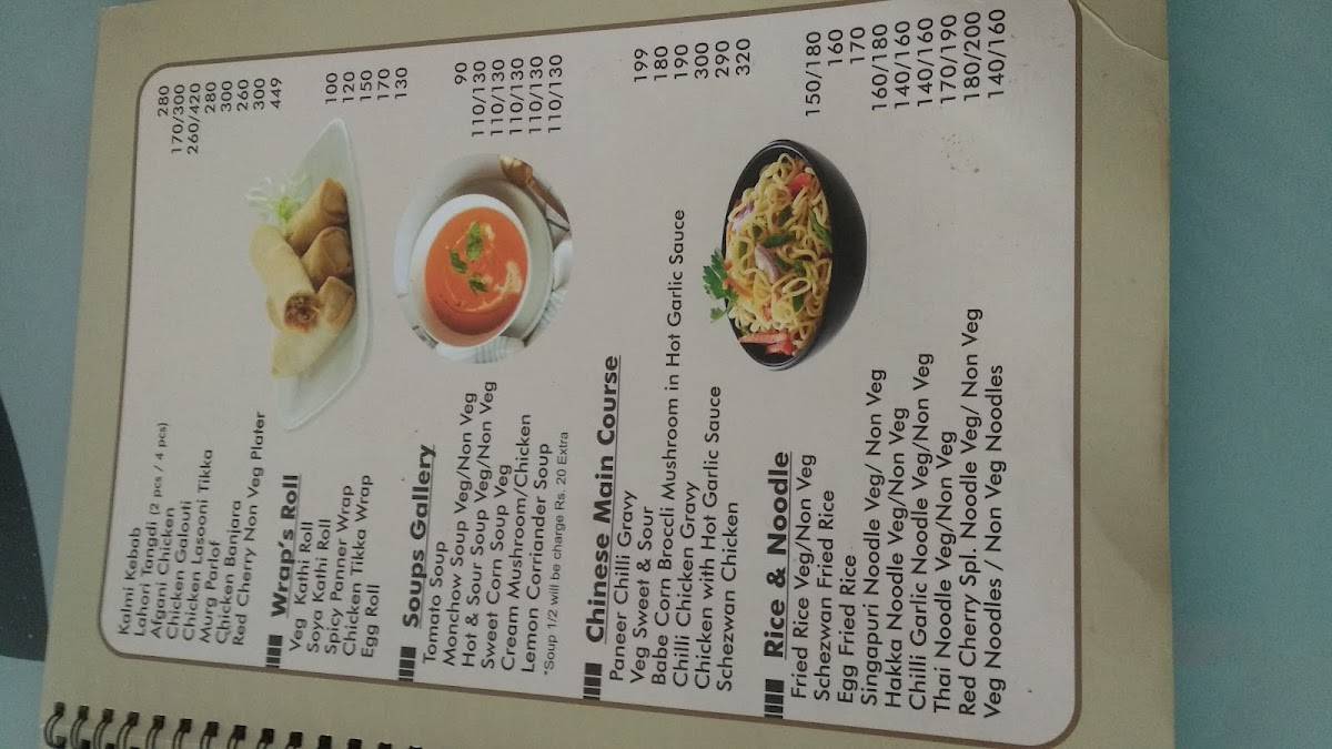 Red Cherry Reloaded menu