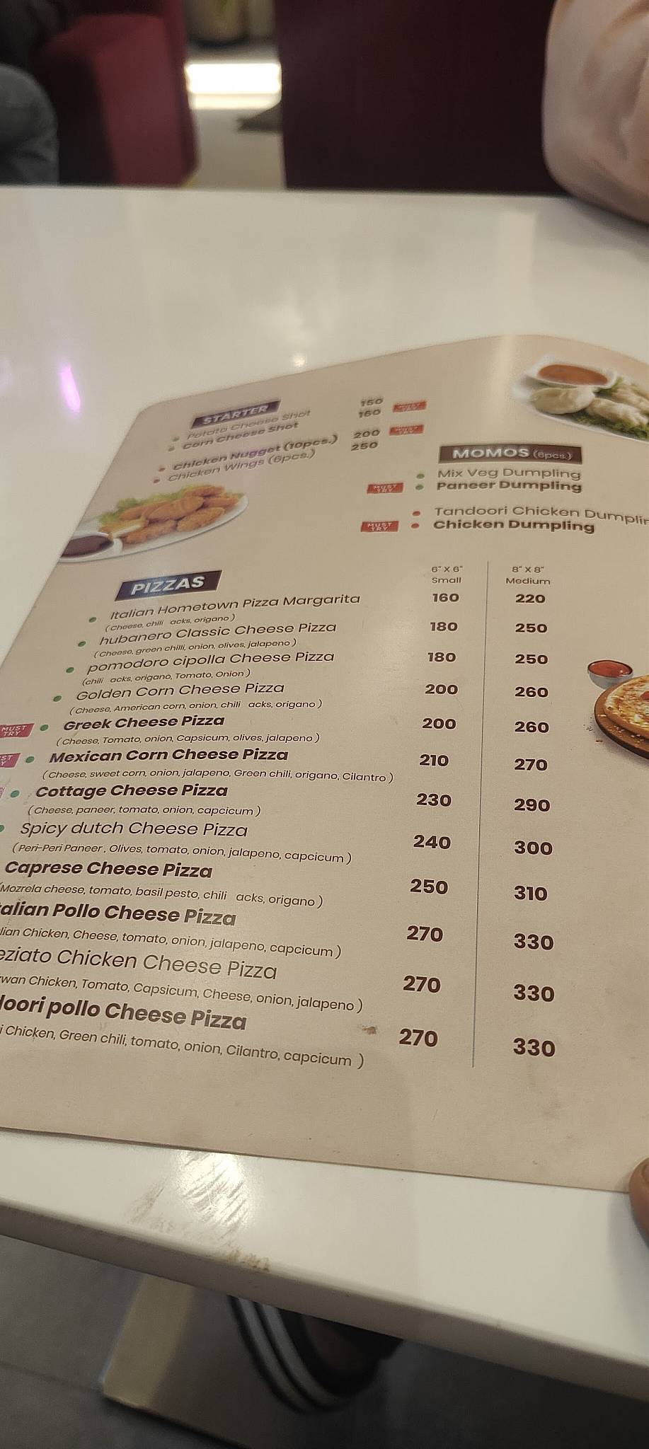 Redeye Cafe menu