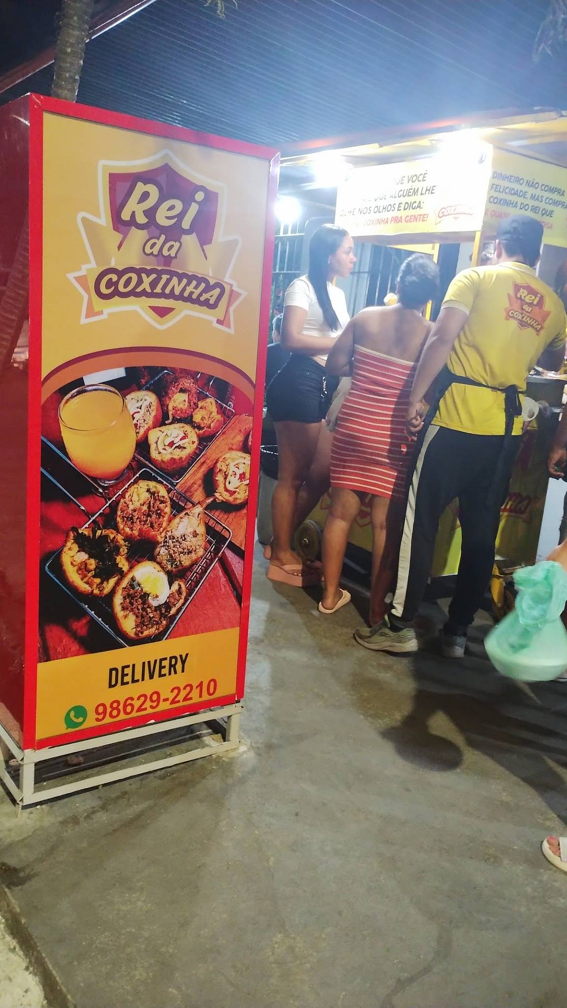 Rei da coxinha cardápio