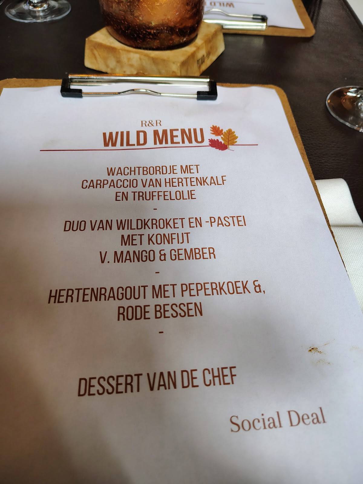 Menu de Repos & Repas