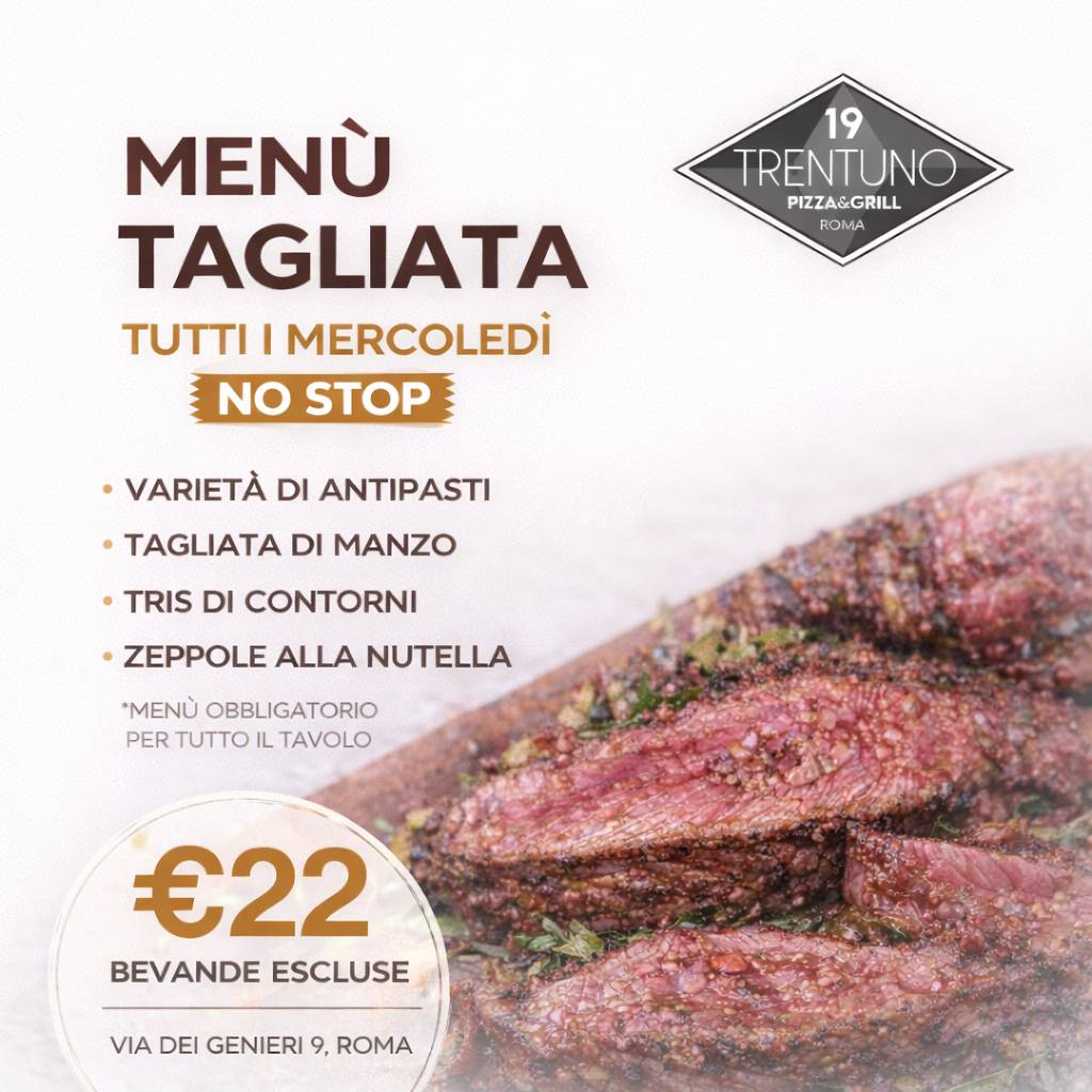 Menu di 19Trentuno Pizza & Grill 
