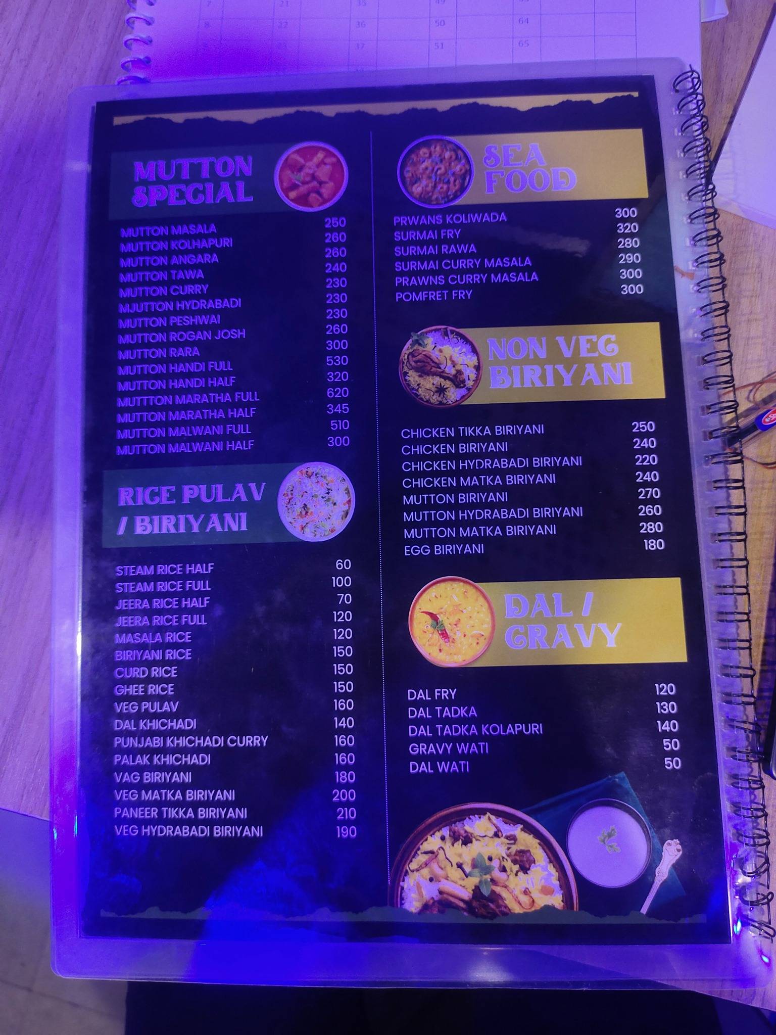24K Resto & Bar menu