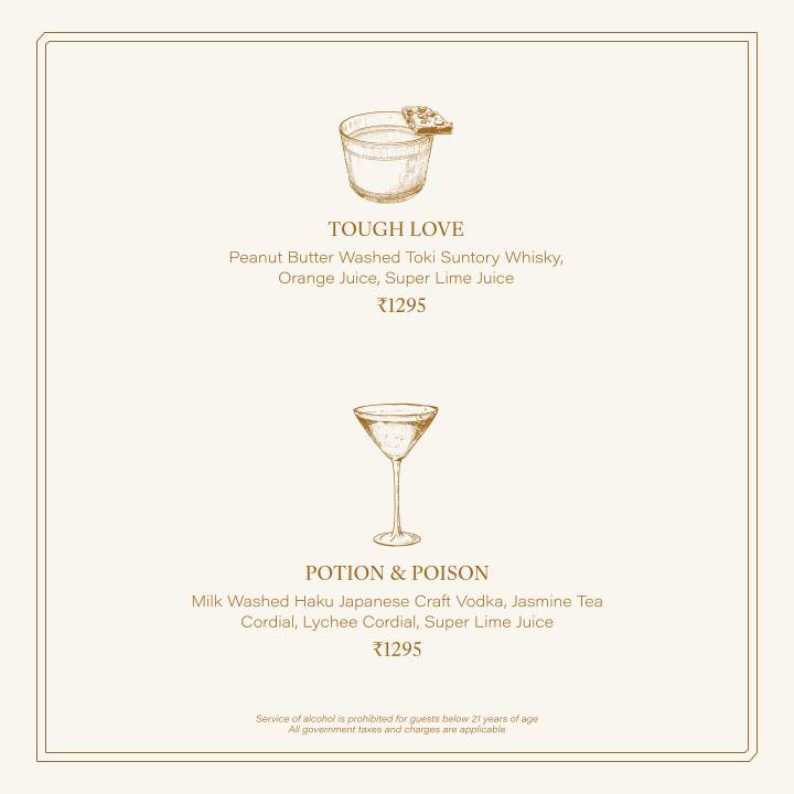ASPER - Cocktail Bar menu
