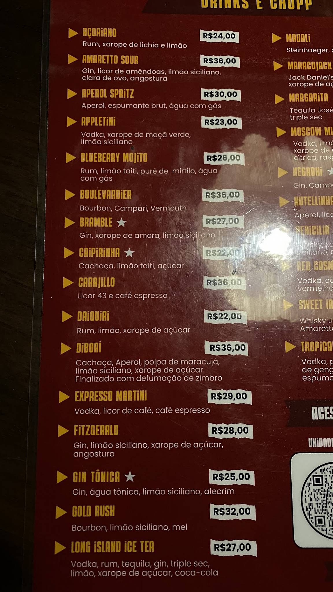 Afonso Burger Bar - Santa Mônica cardápio