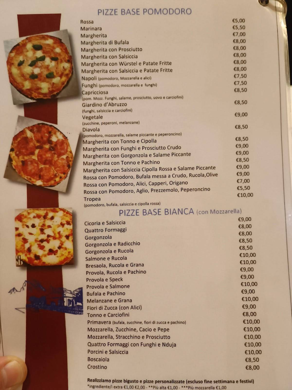 Menu di Al Giardino D'Abruzzo 
