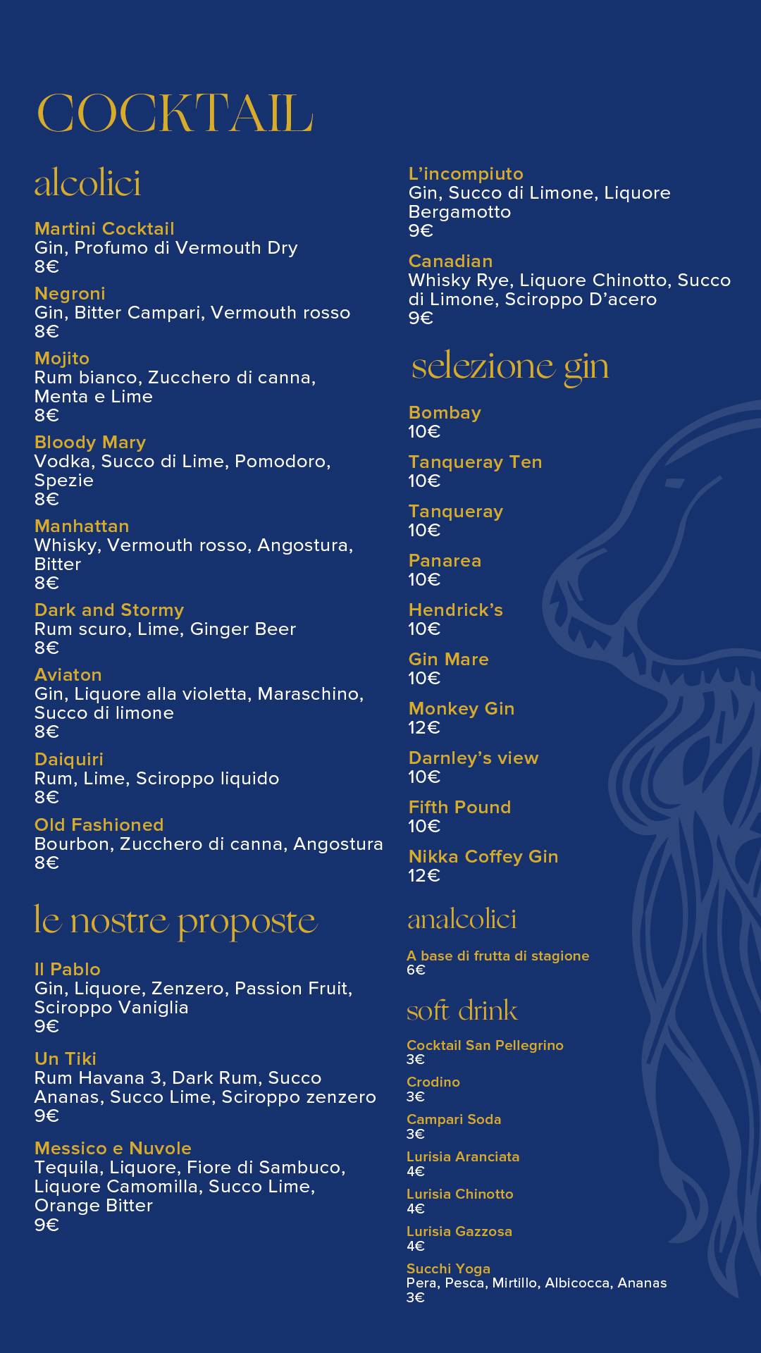 Menu di Alceste Caffè 
