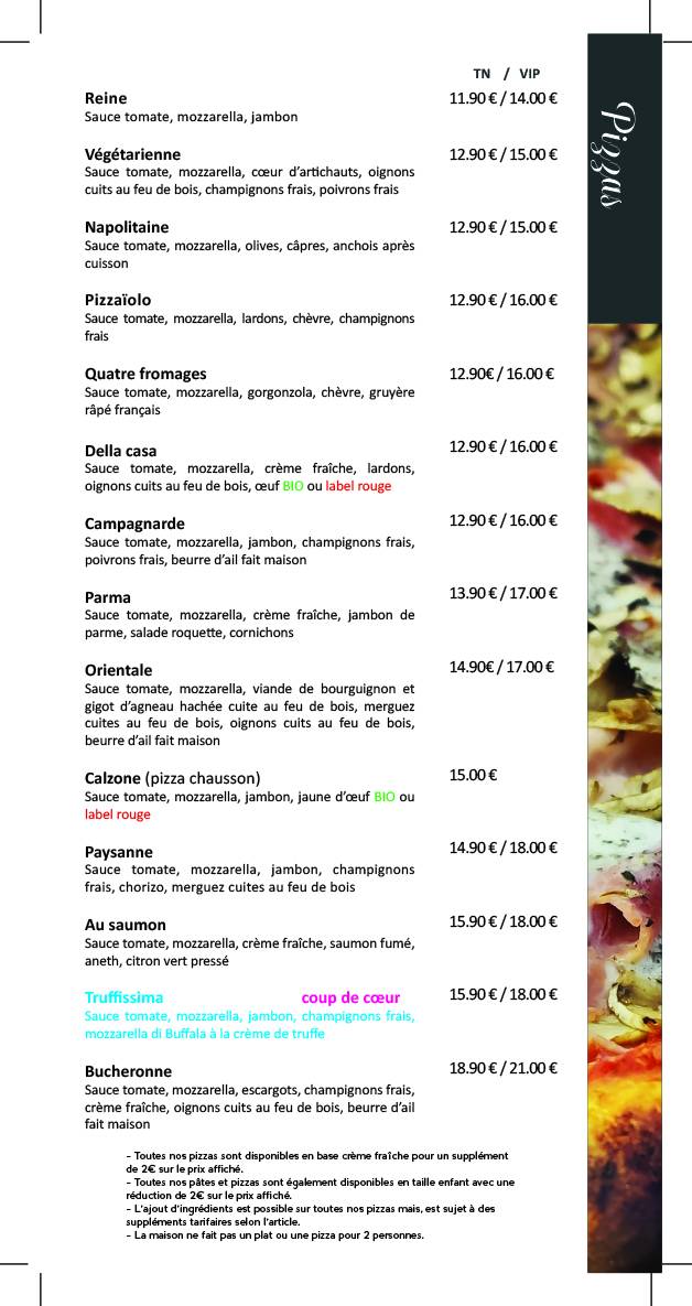 Menu de Alicia Restaurant