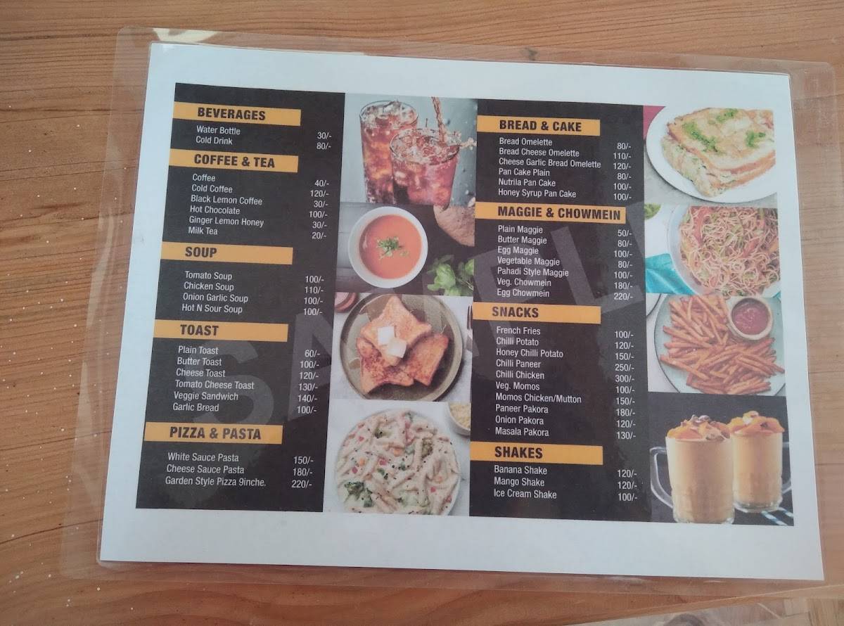 Alpine kitchen menu