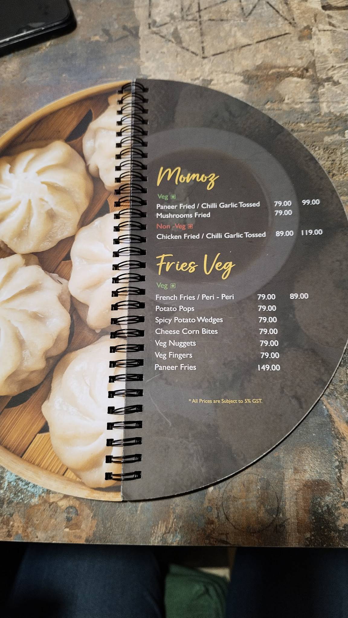 American Pizzaz & Fried Chicken menu