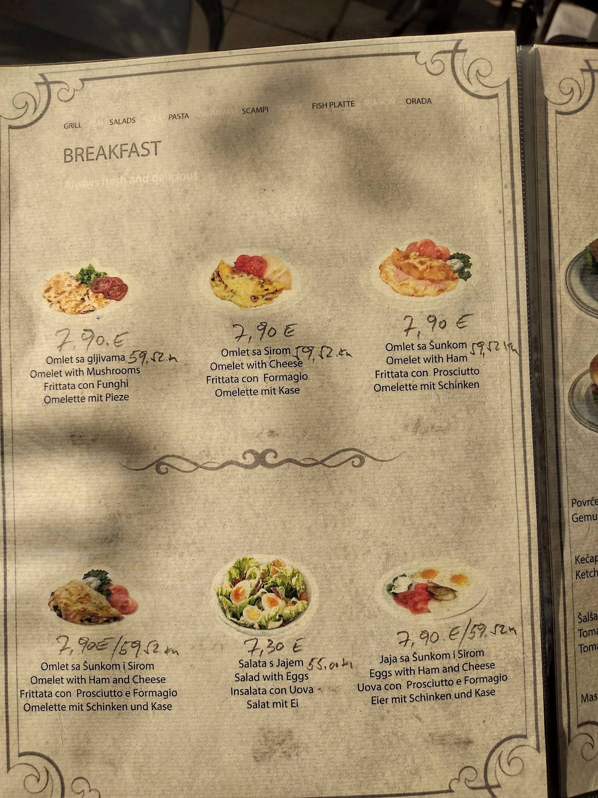 Menu di Restaurant "Ami" 