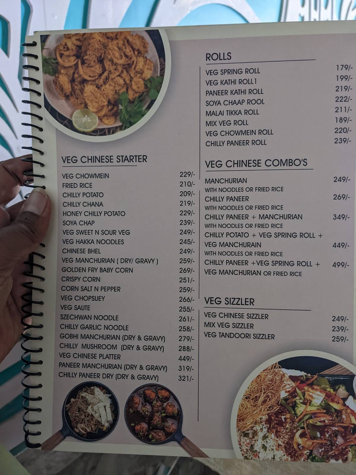 Asha Sky Light Friends and Family Restaurant menu