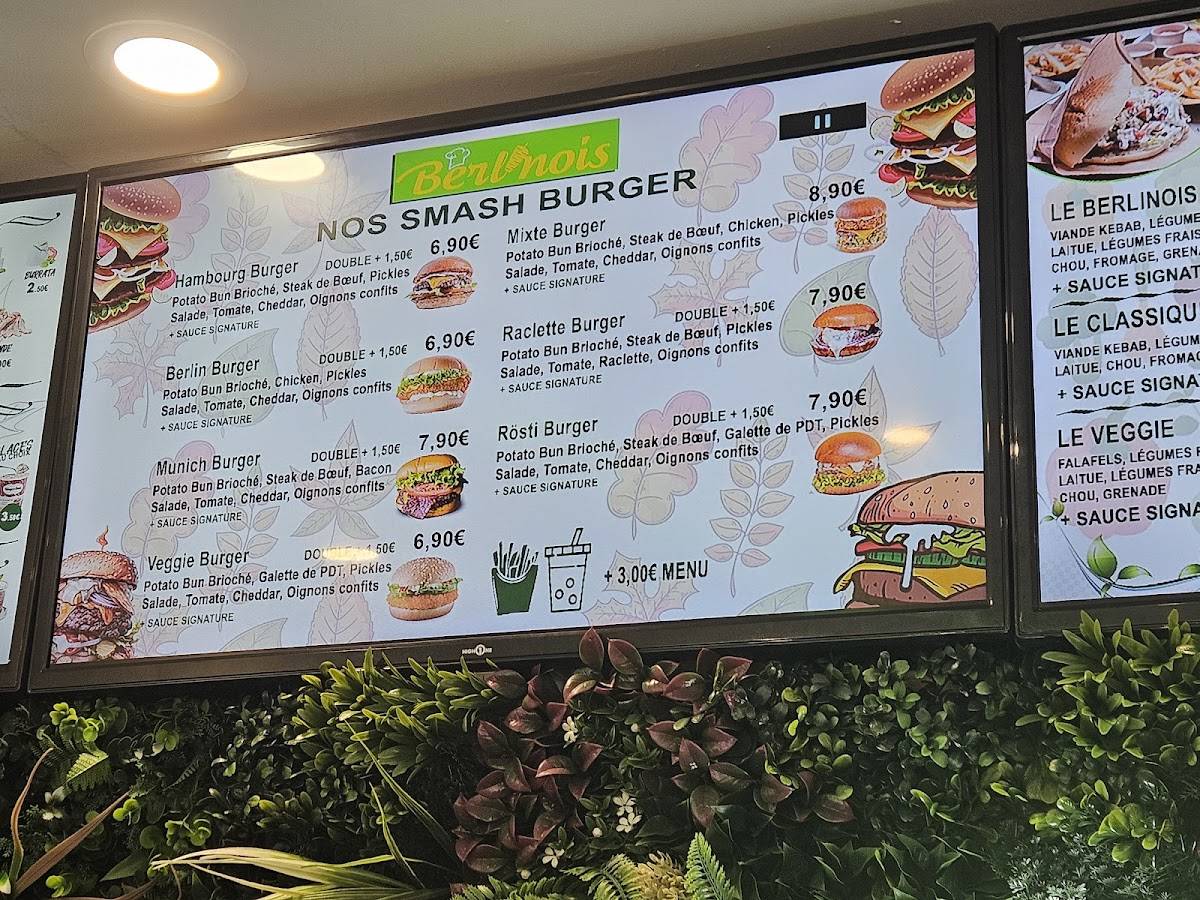 Menu de BERLINOIS DÖNER KEBAB