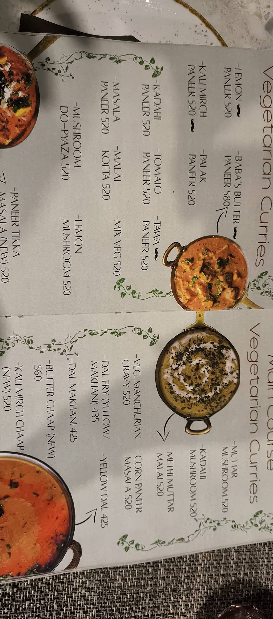 Baba’s (Baba Chicken), Noida menu
