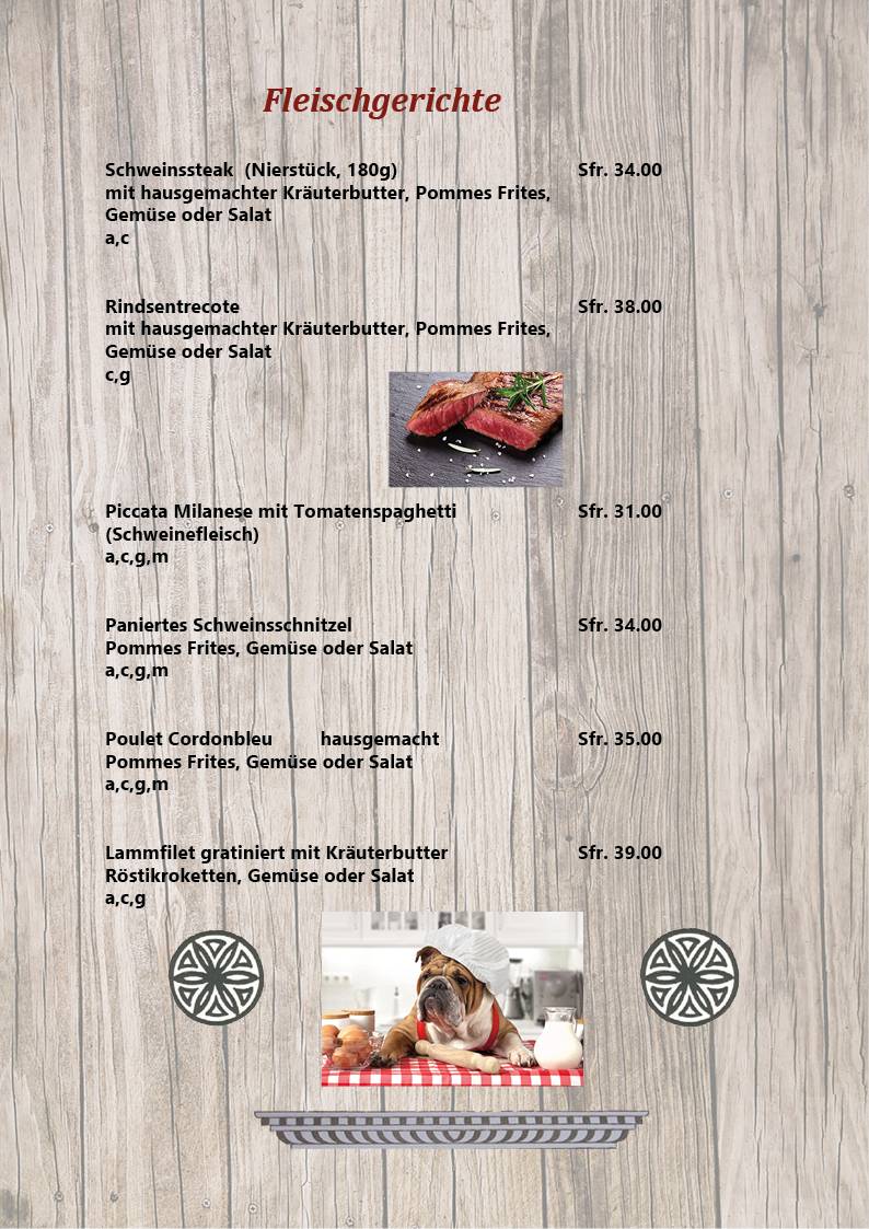 Menu di Restaurant / Bar La Terrassa 